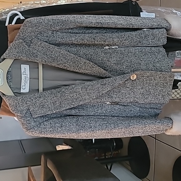 Christian Dior Tweed Wool Jacket, Skirt & Flare pants - Picture 2 of 16